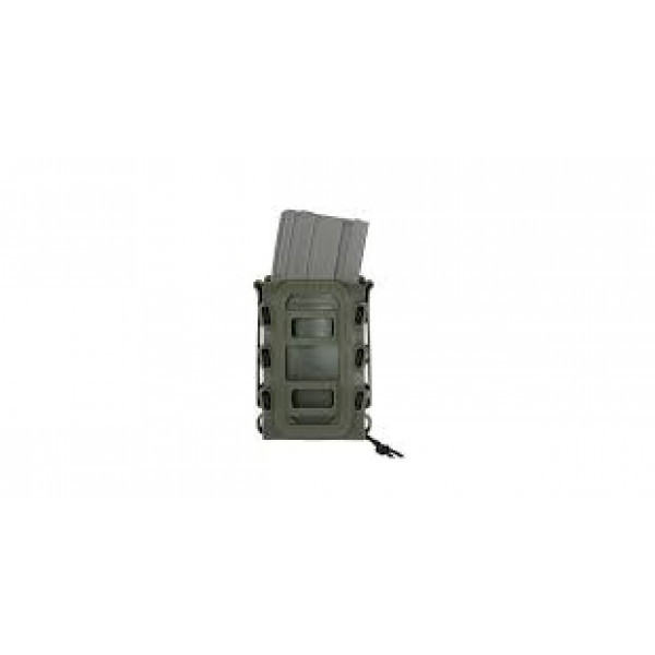 SOFT SHELL RIFLE MAG POUCH WITH MOLLE CLIPS - OLIVE [TMC]